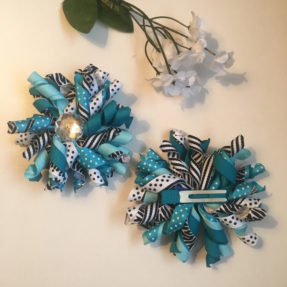 Girls korker bows. Bright colors with jewels.